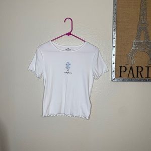Hollister lettuce trim shirt never worn